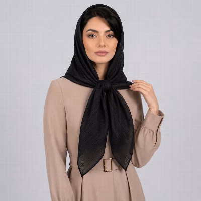 روسری نخ ساده زنانه مدل درختی با طول و عرض ۱۴۰*۱۴۰ سانتی متر