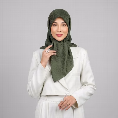 روسری زنانه مدل ژاکارد ساده H16
