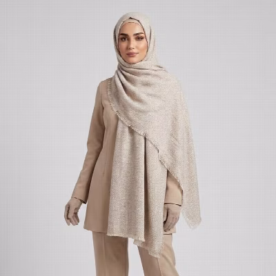 شال بافتنی زنانه مدل سیرنگ