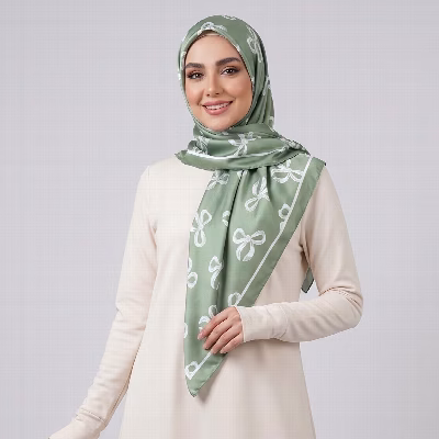 روسری زنانه طرح پاپیون کد ab455