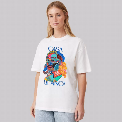 تی شرت اورسایز آستین سه ربع زنانه مدل باکسی طرح casa