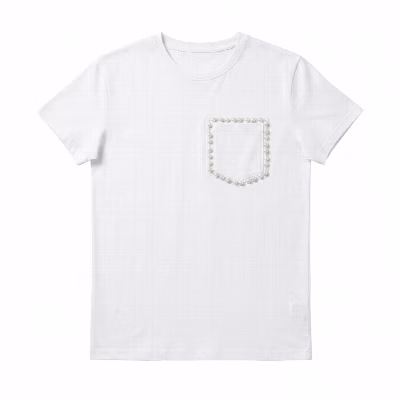 تی شرت آستین کوتاه زنانه مدل Pearl Frame