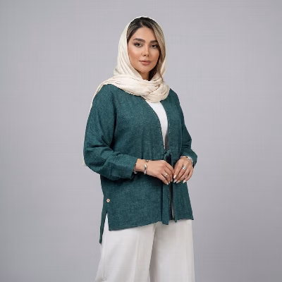 مانتو کوتاه تابستونی زنانه مدل شلال دوزی