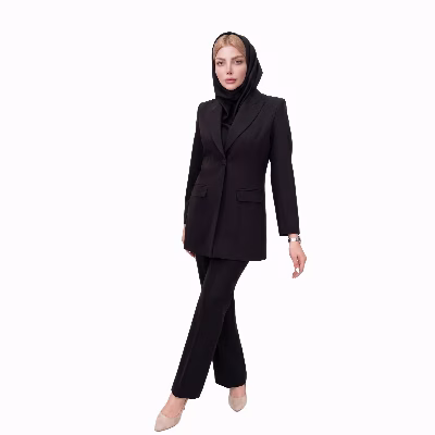 مانتو و شلوار زنانه یقه انگلیسی فیونا کد 547