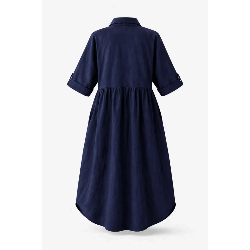 پیراهن یقه برگردان زنانه مدل Lunarae کد M5719